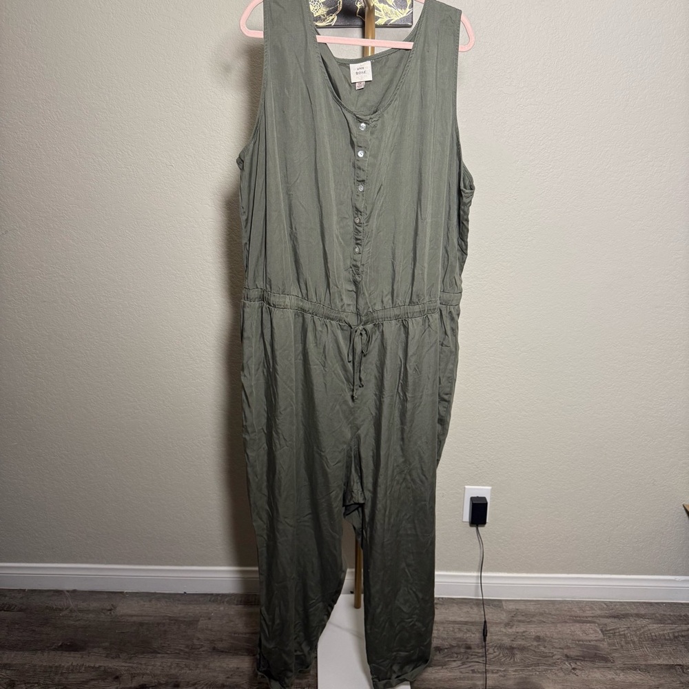 Knox Rose Olive Green Jumpsuit